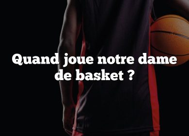 Quand joue notre dame de basket ?